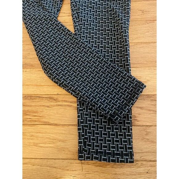 Ashley Blue, women's elastic waist, pull on, skinny patterned dress pants sz SM - Picture 2 of 9